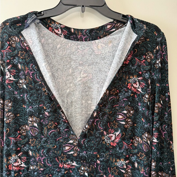 American Eagle Outfitters Womens Long Sleeve Dress Size L Paisley Boho Casual - Picture 8 of 12